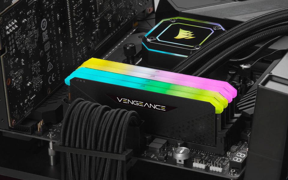 RAM Corsair VENGEANCE RGB RS 32GB (16GBx2) DDR4 DRAM 3600MHz