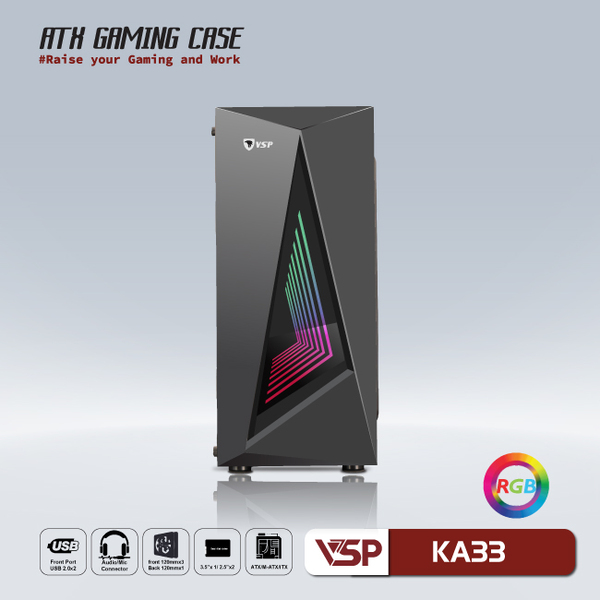 Vỏ Case VSP Gaming KA33 (Black)