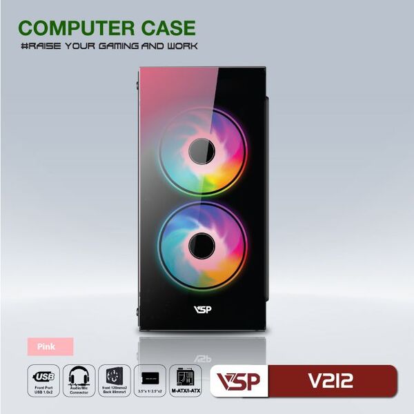 Vỏ Case VSP V212 (Pink)