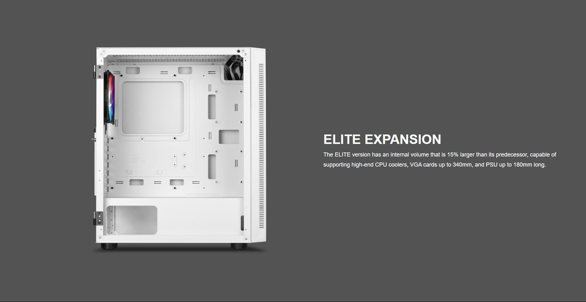 Vỏ Case Gamdias Argus E4 Elite (White)