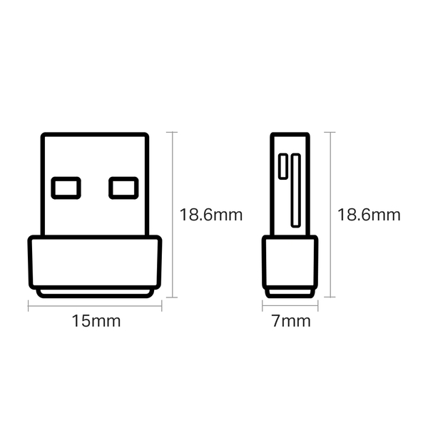 USB Wifi TP-Link Archer T2U Nano - Băng tần kép AC600