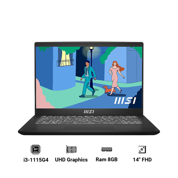 Laptop MSI Modern 14 C11M-011VN ( i3-1115G4 | 8GB | 512GB | Intel UHD Graphics | 14 inch FHD | Win 11 )