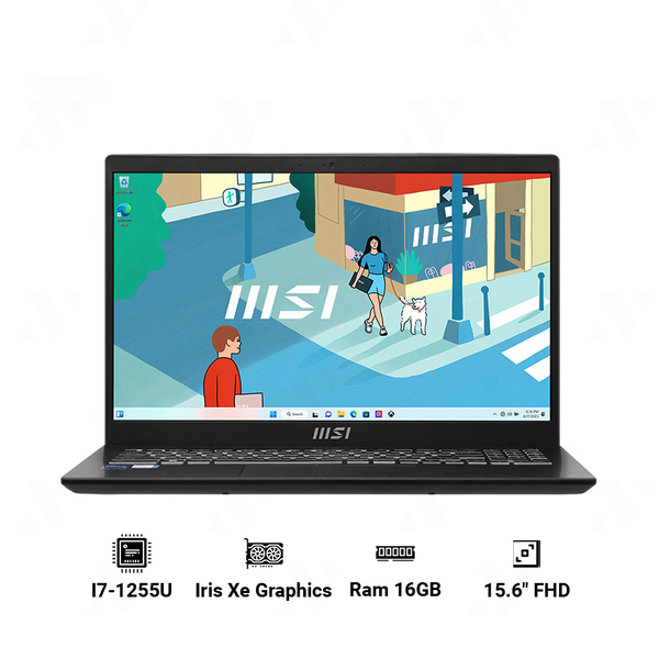 Laptop MSI Modern 15 B12MO 487VN ( i7-1255U | 16GB | 512GB | Intel Iris Xe Graphics | 15.6 inch FHD | Win 11 )