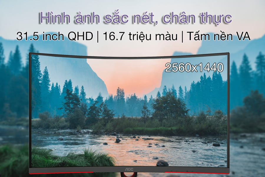 Màn hình AOC CQ32G3SE 74 32 inch QHD VA 165Hz 1ms Freesync