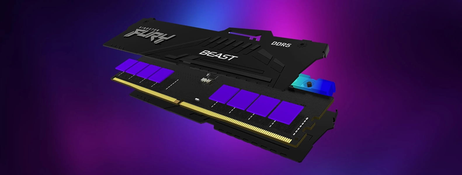 RAM Kingston Fury Beast RGB 16GB (8GBx2) 5200MHz DDR5