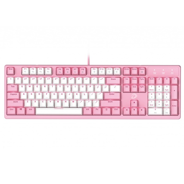 Bàn phím cơ Gaming DareU EK1280s 104 Key (White-Pink)