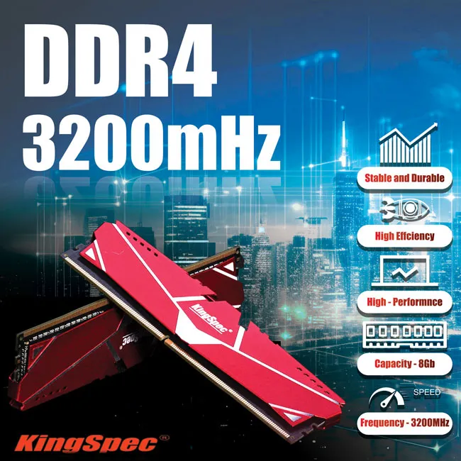RAM KingSpec 16GB (1x16GB) DDR4 3200MHz