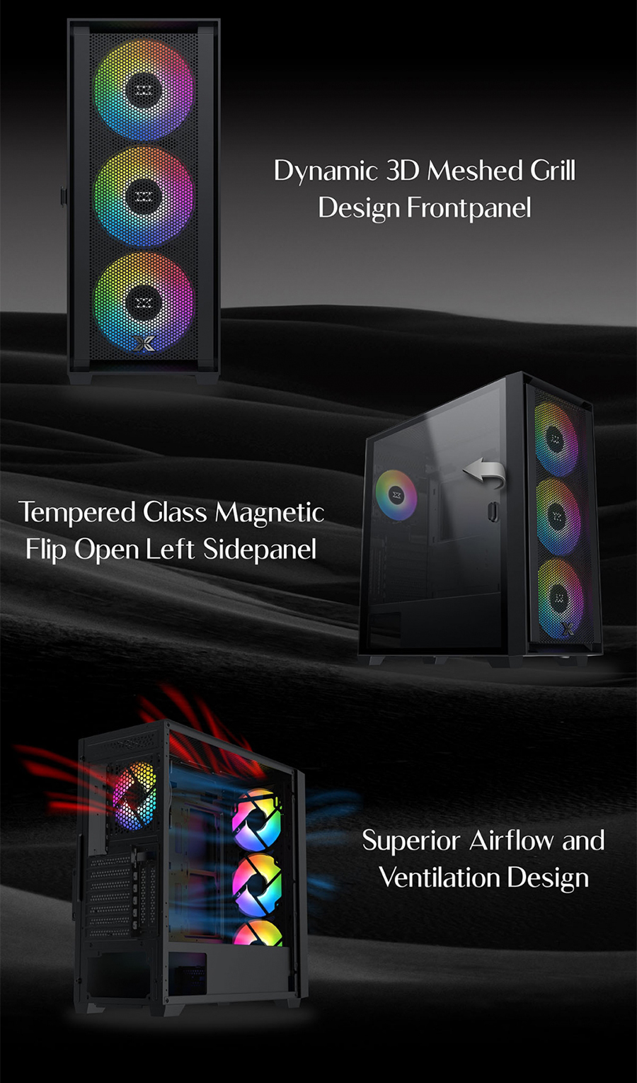Vỏ Case Xigmatek Anubis Pro 4FX (Black)