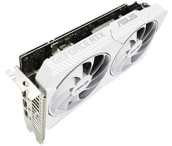 Card màn hình Asus Dual GeForce RTX 3060 White OC Edition 8GB GDDR6