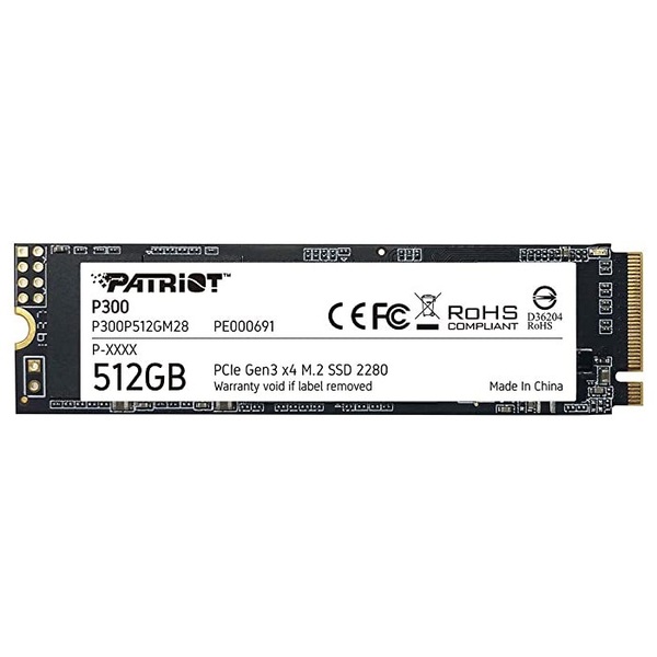 Ổ Cứng SSD PATRIOT P300 512GB M2 2280 NVMe Gen 3x4