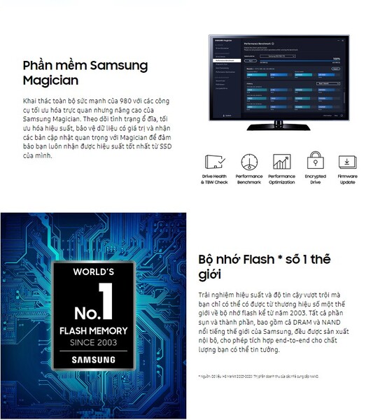 Ổ cứng SSD Samsung 980 1TB PCIe NVMe 3.0x4