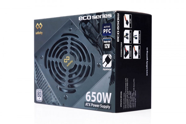 Nguồn Infinity ECO 650W Single Rail