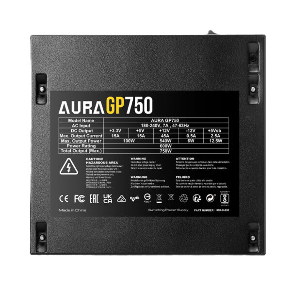 Nguồn Gamdias AURA GP750 750W (Black)