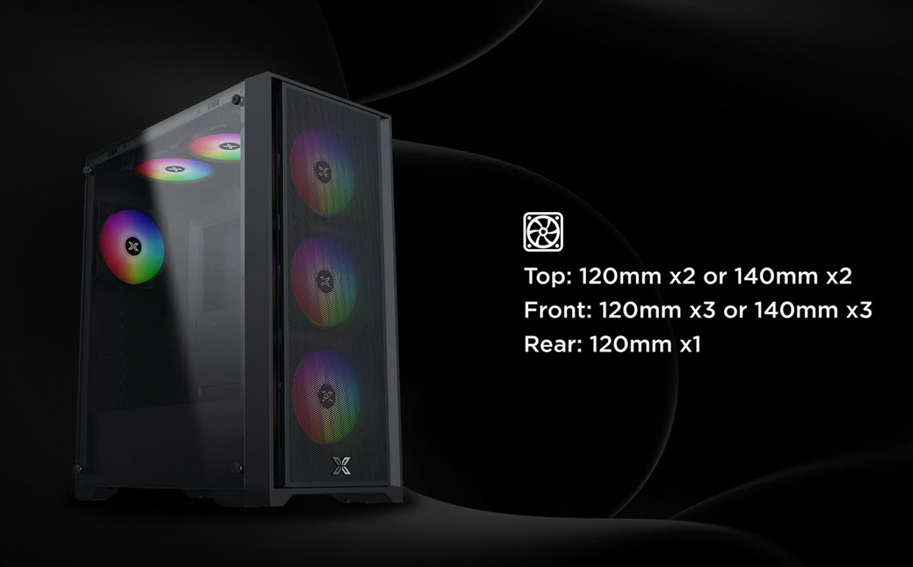 Vỏ Case Xigmatek Gaming X II 3F (Black)