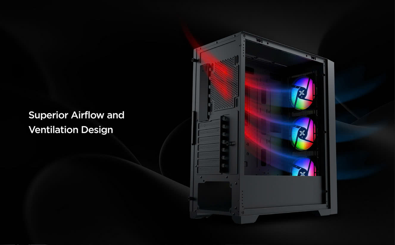 Vỏ Case Xigmatek Gaming X II 3F (Black)