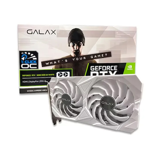 Card màn hình GALAX RTX 3050 EX WHITE 6GB GDDR6